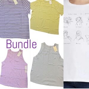 2x FIVE SHIRT BUNDLE Tanks Tees Summer TARGET